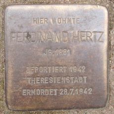 Stolperstein dedicated to Ferdinand Hertz