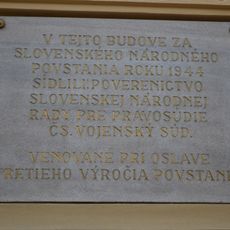 Sedria, tabuľa pamätná