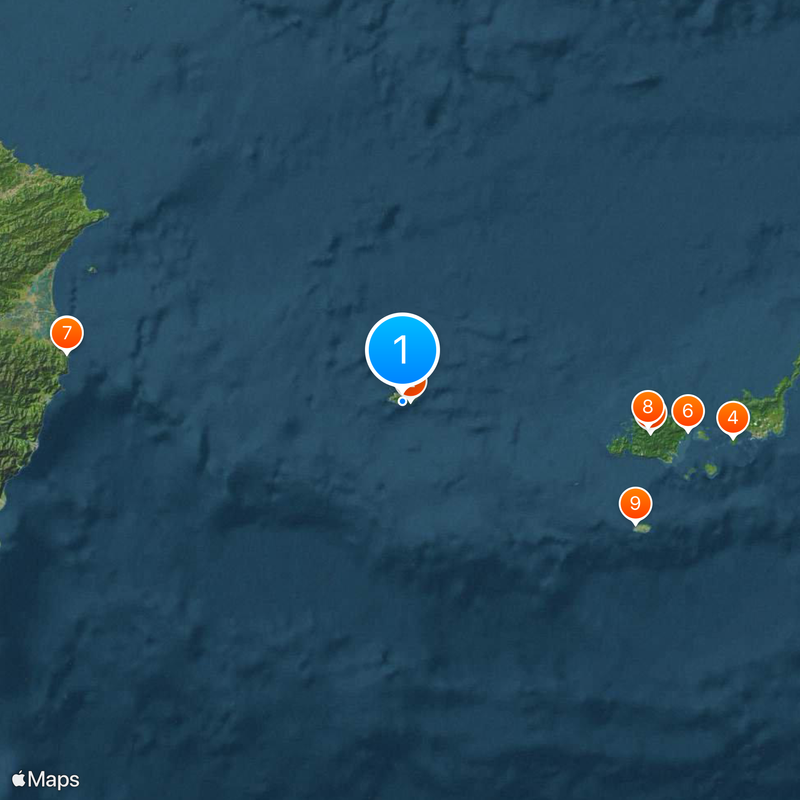 History of the Ryukyu Islands Mapa