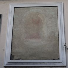 Obra de arte, iglesia de culto católico, mural