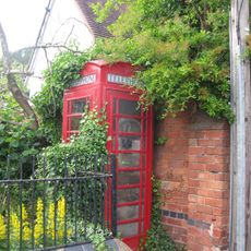K6 Telephone Kiosk Outside Primary School
