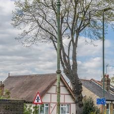Number 3 Sewer Ventilation Column on the railway bridge on Boundary Road