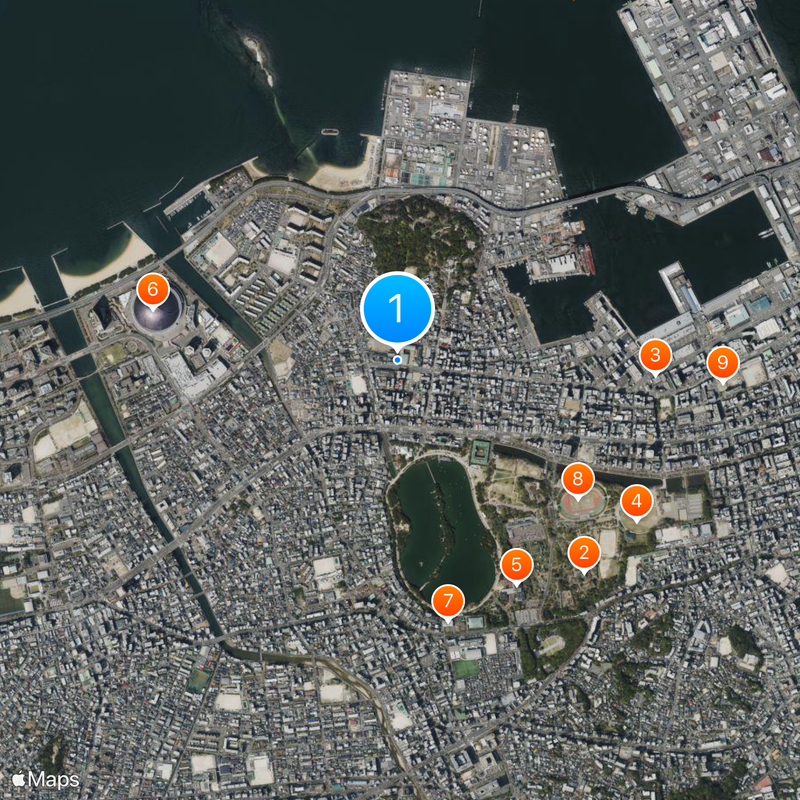 Kyushu Girls High School Map