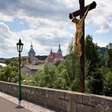 Kříž na mostě přes Ploučnici v Horní Polici