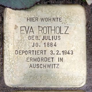 Stolperstein für Eva Rotholz