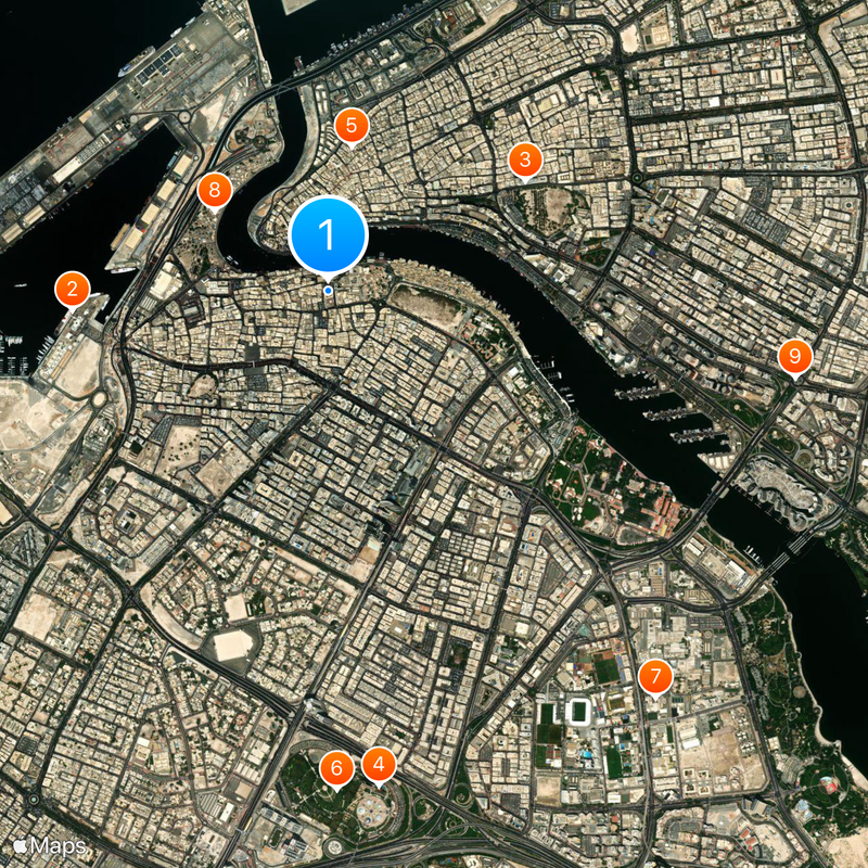 Dubai Museum Map