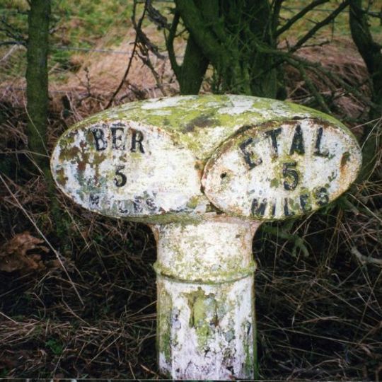 Milepost Circa 100 Yards North Of Former Chapel