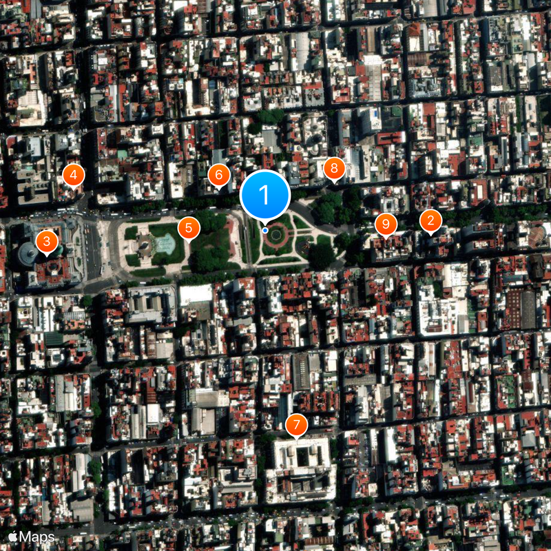 Argentina km 0 Mappa