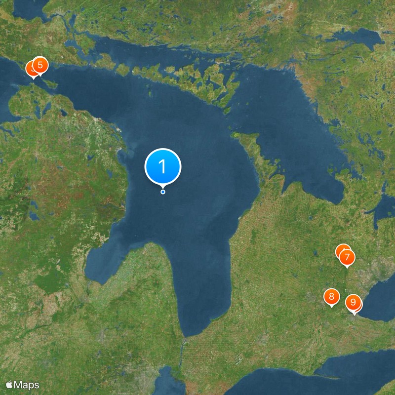 Lake Huron Map