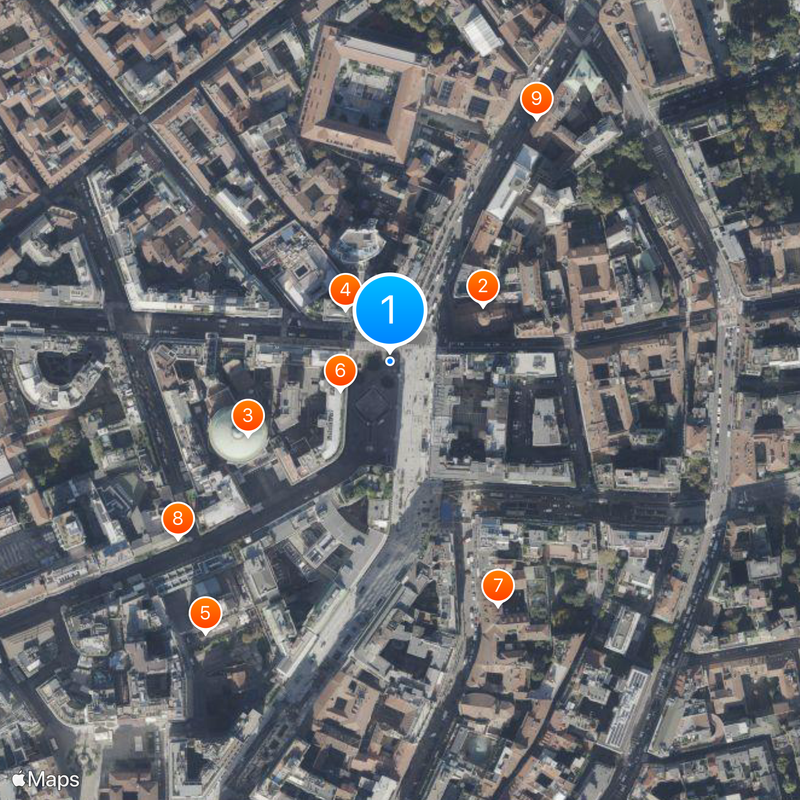 Piazza San Babila Map