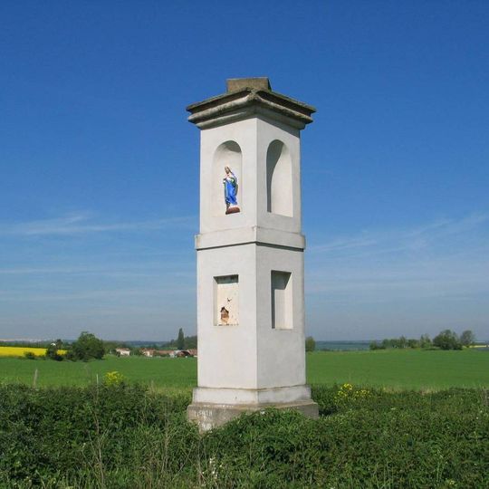Podstavec sochy Panny Marie Immaculaty u Tuchoměřic