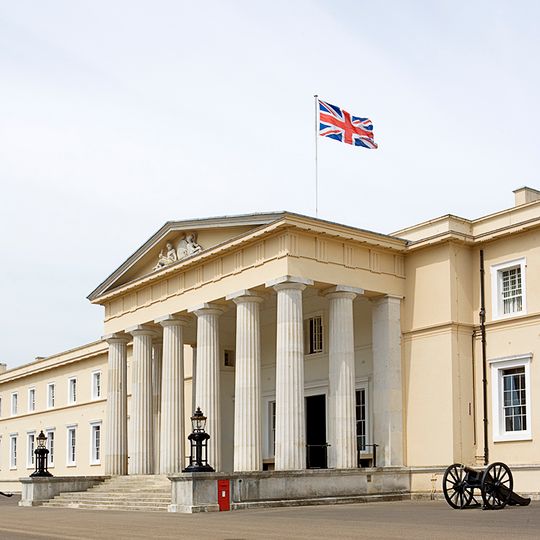 Old Building With Attached Lamps, Royal Military Academy
