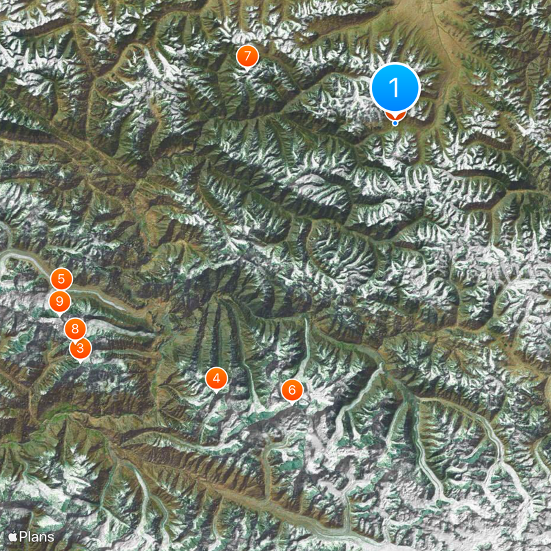 Paso de Khunjerab Mapa