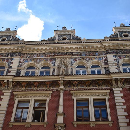 Sgrafitová výzdoba Portova domu