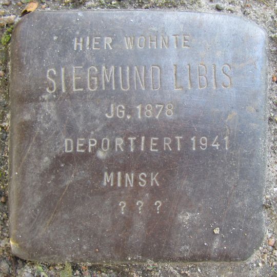 Stolperstein en memoria de Siegmund Libis
