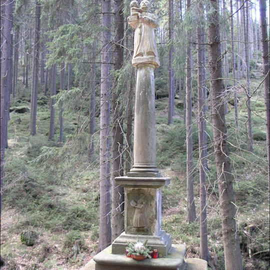 Säule mit Statue des hl. Antonius