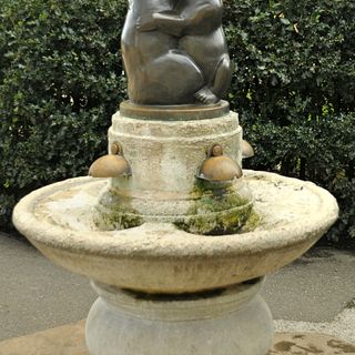 Two Bears drinking fountain