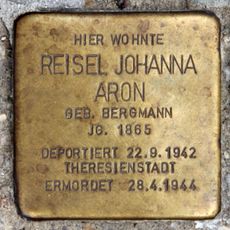 Stolperstein dedicated to Reisel Johanna Aron