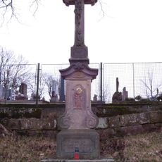 Cross near church in Čistá u Horek