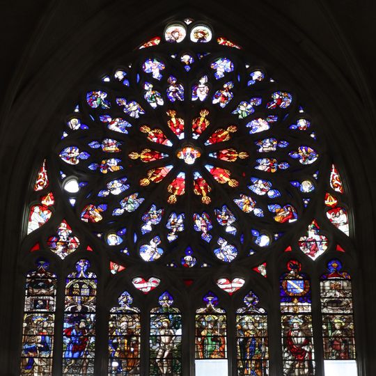 West rose window of Cathédrale Saint-Étienne d'Auxerre