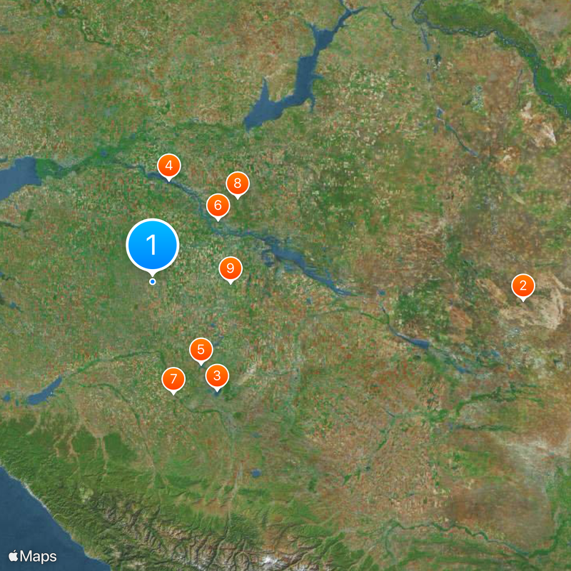 Belaya Glina Map