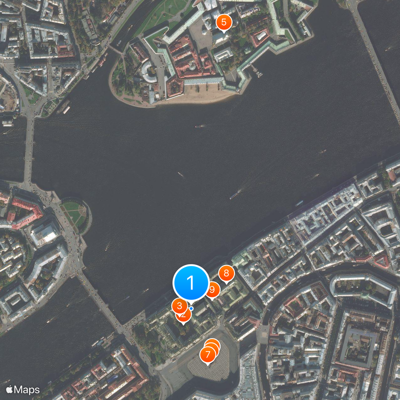 Military Gallery of the Winter Palace Map