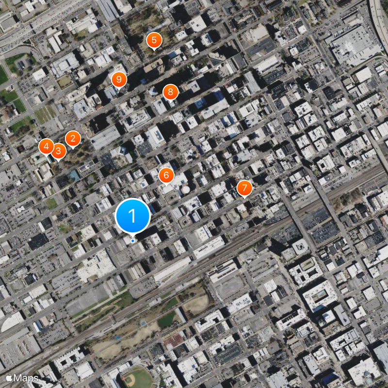 Thomas Jefferson Hotel Map