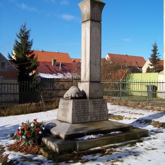 Pomník padlým ve světové válce v Mutějovicích