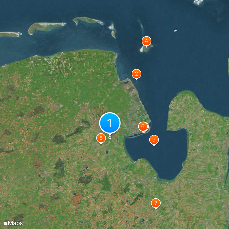 Distrito de Frisia Mapa