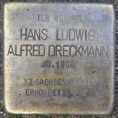 Stolperstein dedicated to Hans Ludwig Alfred Dreckmann