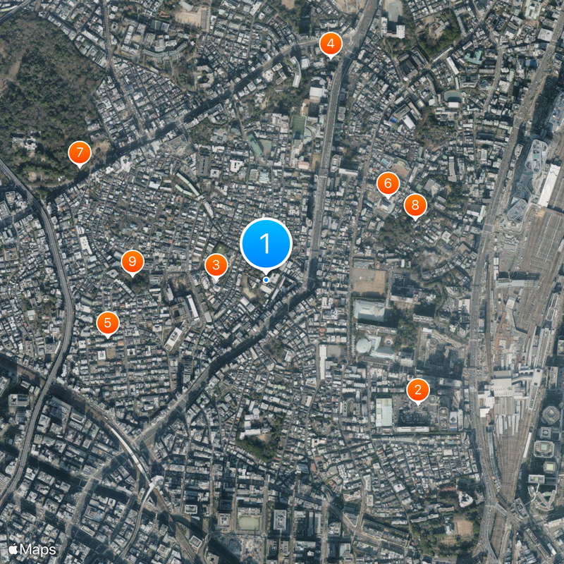 Shoei Girls' Junior and Senior High School Map