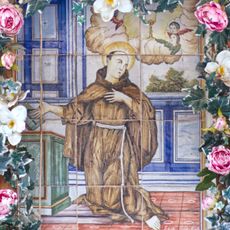 Ceramic panel of Saint Paschal Baylon