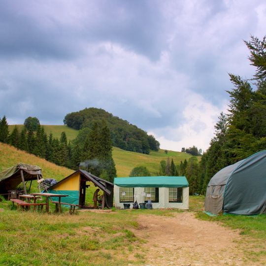 Baza namiotowa pod Wysoką