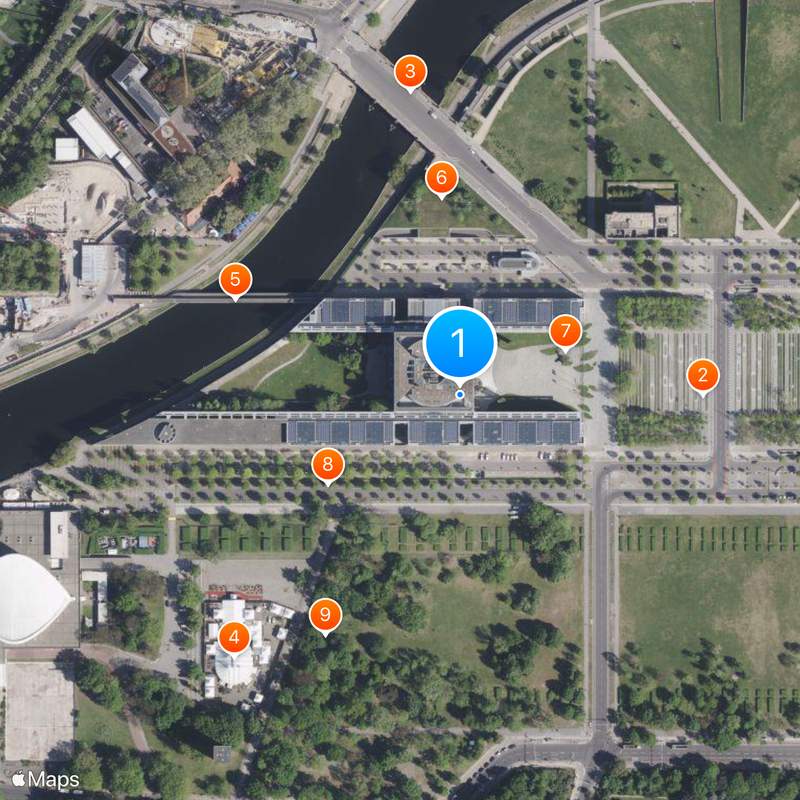 German Chancellery in Berlin Map