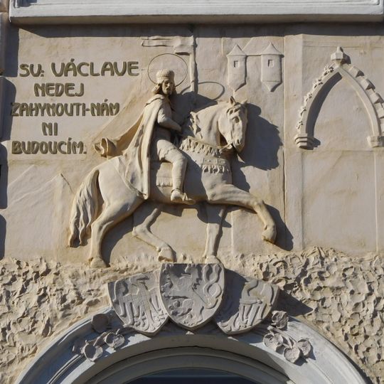Relief of Saint Wenceslas in Rostovská street