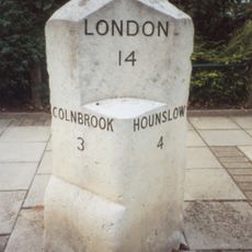 Milestone, Bath Road; Harmondsworth, near Sipson Lane N side of Heathrow Airport
