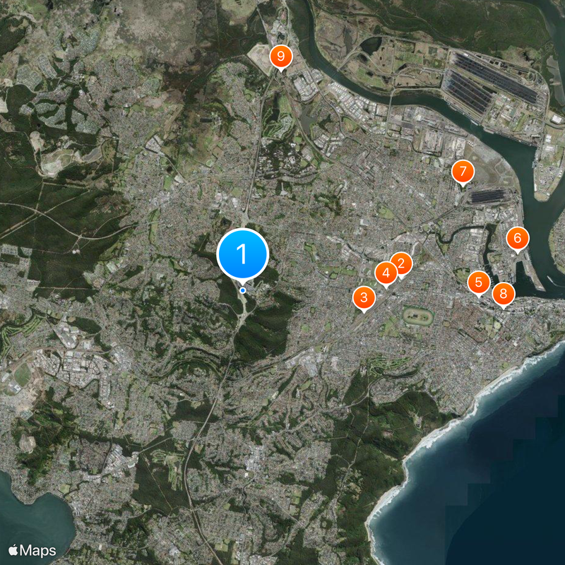 John Hunter Hospital Map