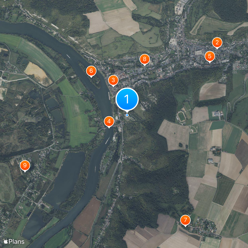 Château Gaillard Map