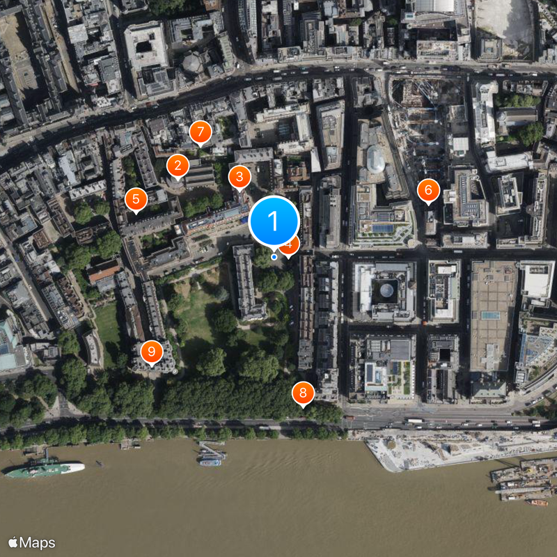 Inner Temple Map