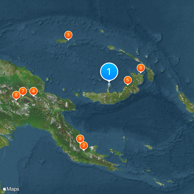 Archipiélago Bismarck Mapa