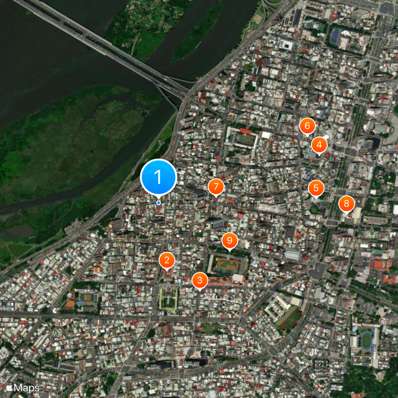 Manka Qingshan Temple Karte