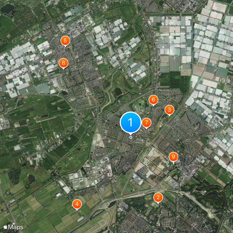 Berkel en Rodenrijs Kaart