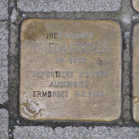 Stolperstein à la mémoire de Frieda Fischer