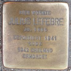 Stolperstein en memoria de Julius Lefebre