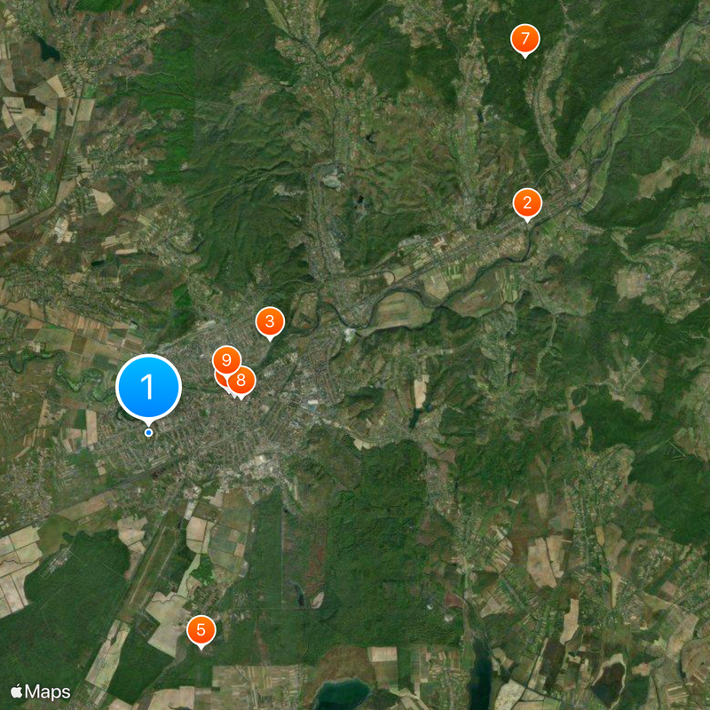 Castello Palanok Mappa