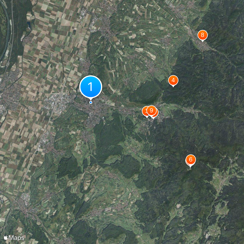Müllheim im Markgräflerland Map