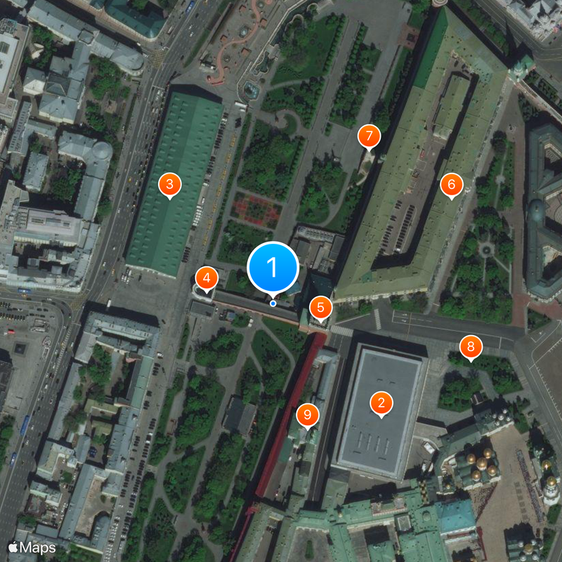 Alexander Garden Map