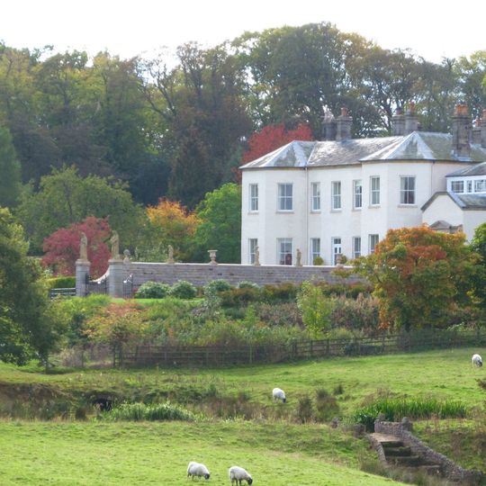 Garden Wall, With Statues And 2 Sets Of Gate Piers, Adjoining To East Of Lartington Hall