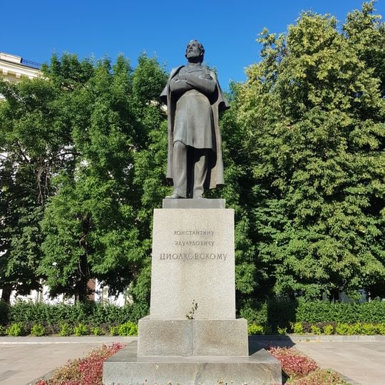 Monument to Konstantin Tsiolkovskiy in Ryazan
