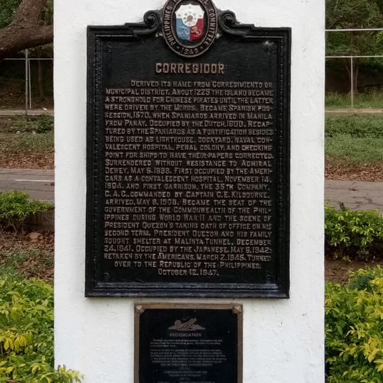 Corregidor historical marker